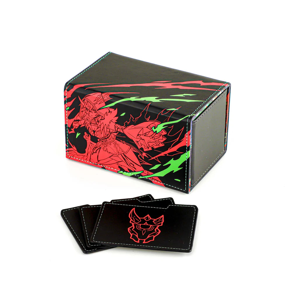 Mana Moon - Red Belle - Viridian Vex - Faux Leather Dicewinder Deck Box