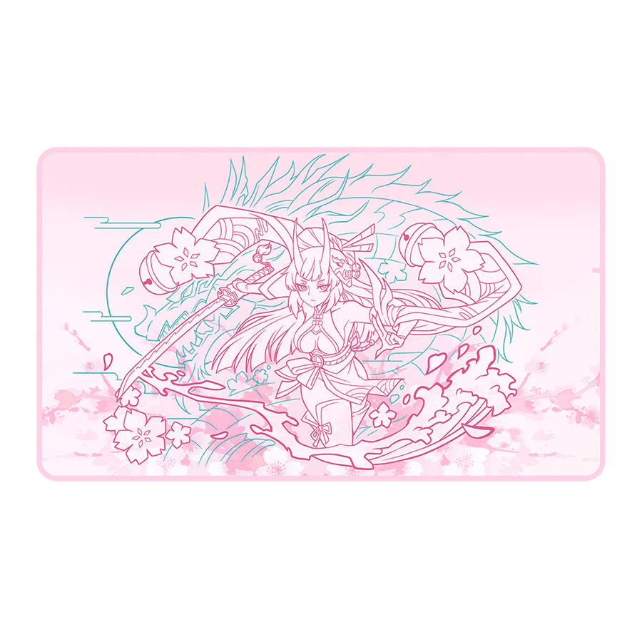 Mana Moon - Oni Blossom Ariza 1-Player Plush Hybrid Rubber Playmat