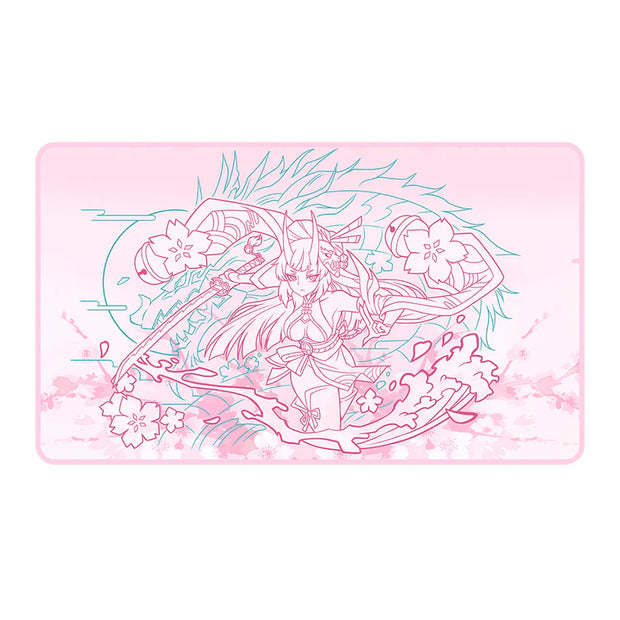Mana Moon - Oni Blossom Ariza 1-Player Plush Hybrid Rubber Playmat
