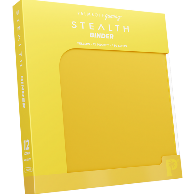 STEALTH 12 Pocket Zip Trading Card Binder - YELLOW