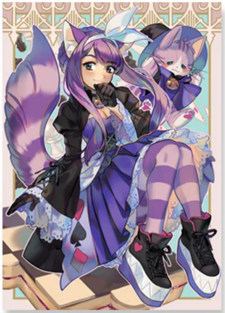 Mana Moon - Sweet Wonderland Sleeves: Cheshire Cat (70ct Standard)