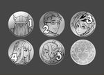 Mana Moon - Journey's End Metal Plated Dice SILVER (Single Die)