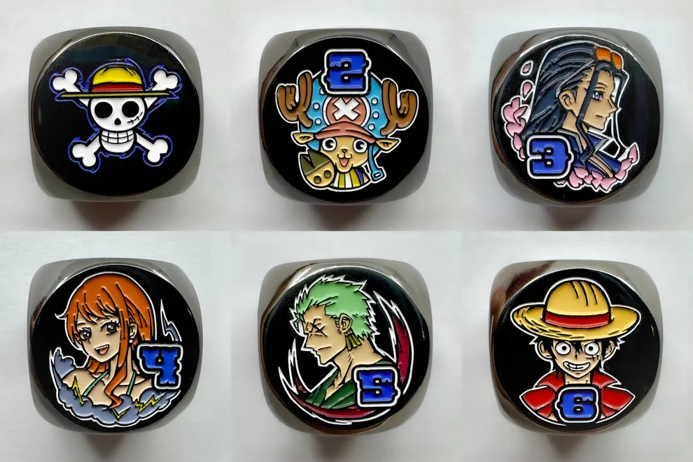 Mana Moon - Straw Hat Pirates Metal Plated Dice (Single Die)