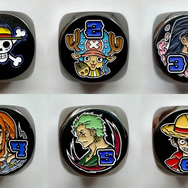 Mana Moon - Straw Hat Pirates Metal Plated Dice (Single Die)