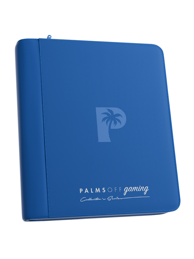 Collector's Series Top Loader Zip Binder - 4 Pocket - Blue
