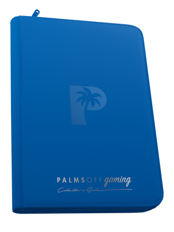Collector's Series Top Loader Zip Binder - 9 Pocket - Blue