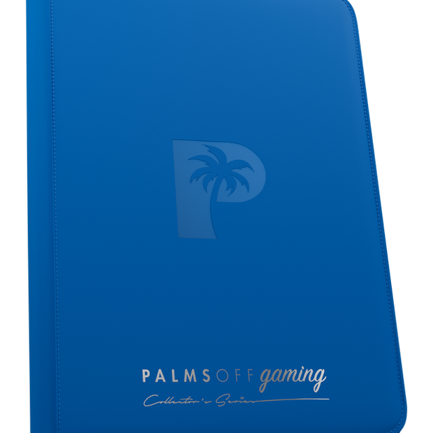 Collector's Series Top Loader Zip Binder - 9 Pocket - Blue