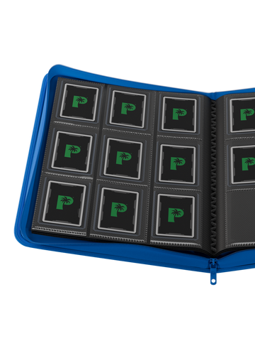 Collector's Series Top Loader Zip Binder - 9 Pocket - Blue