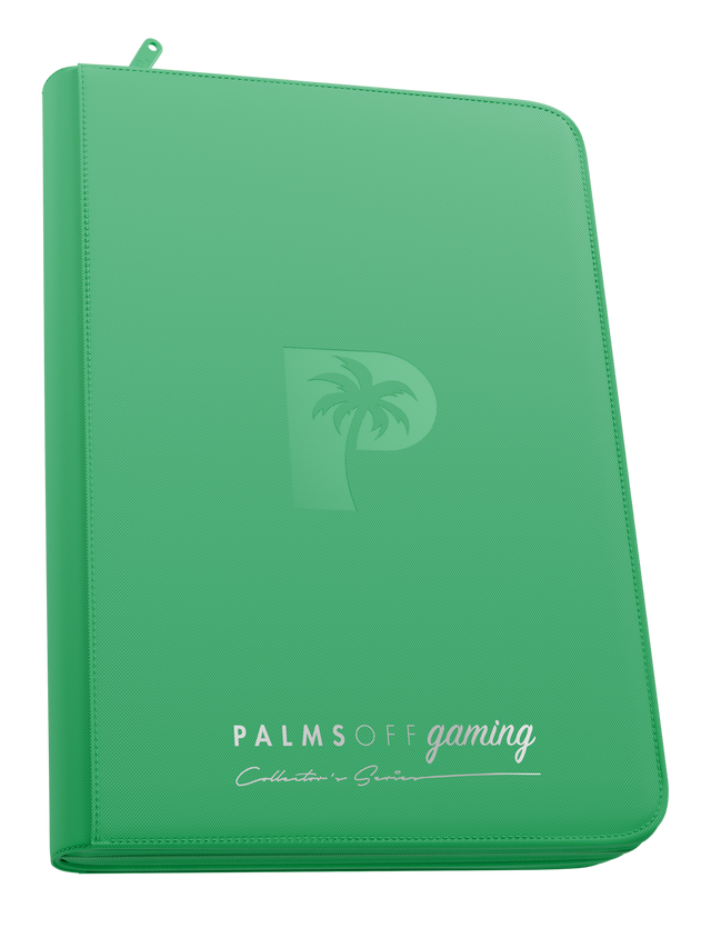 Collector's Series Top Loader Zip Binder - 9 Pocket - Green