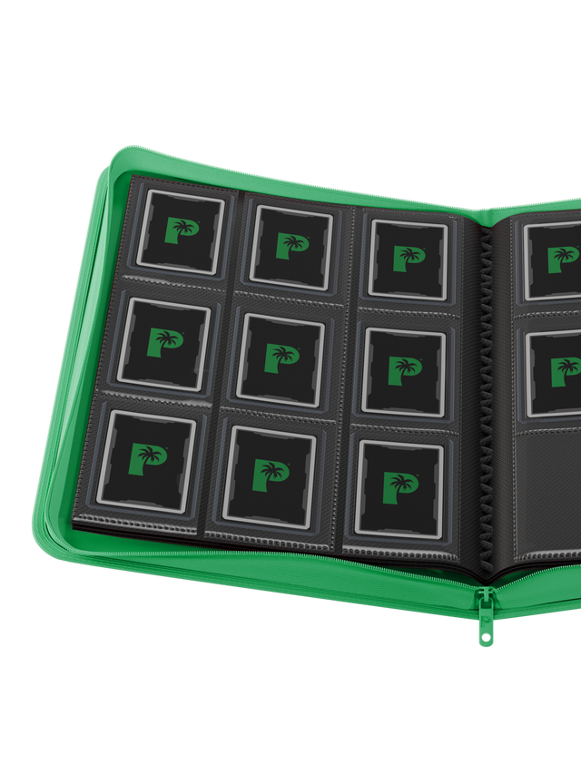 Collector's Series Top Loader Zip Binder - 9 Pocket - Green