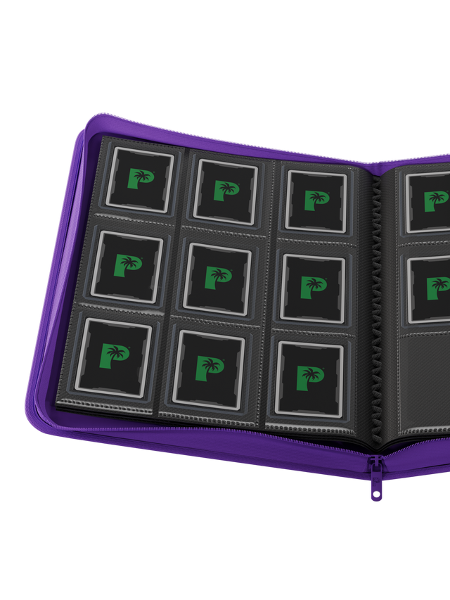 Collector's Series Top Loader Zip Binder - 9 Pocket - Purple