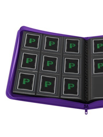 Collector's Series Top Loader Zip Binder - 9 Pocket - Purple