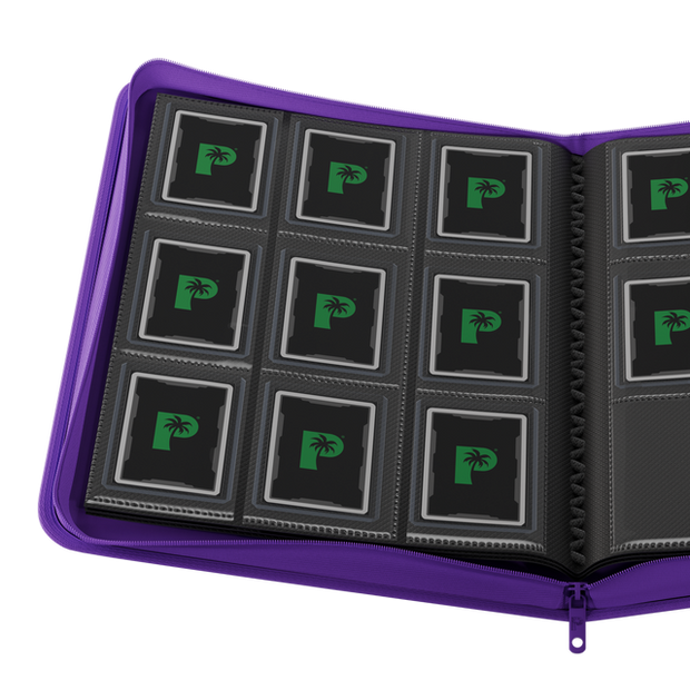 Collector's Series Top Loader Zip Binder - 9 Pocket - Purple