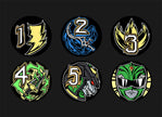 Mana Moon - Viridian Ranger Metal Plated Dice (Single Die)
