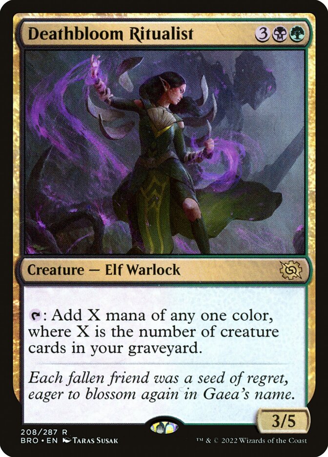 Deathbloom Ritualist 208/287 (The Brothers' War) 