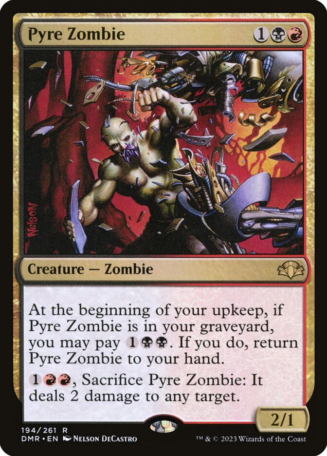 Pyre Zombie 194/261 (Dominaria Remastered) 