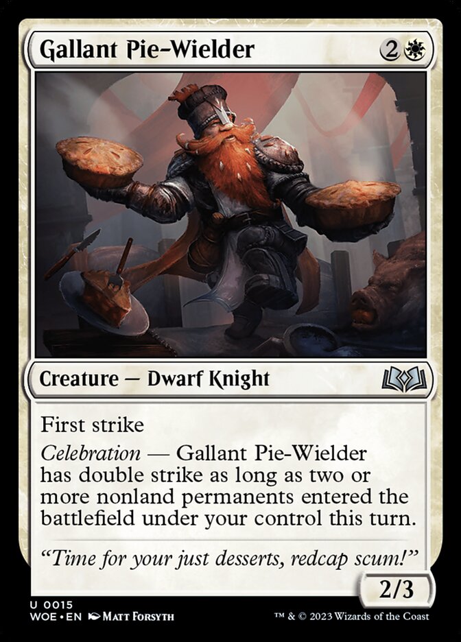 Gallant Pie-Wielder 15/276 (Wilds of Eldraine)  - Foil