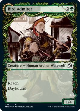 Bird Admirer Showcase 298/277 (Innistrad: Midnight Hunt) 