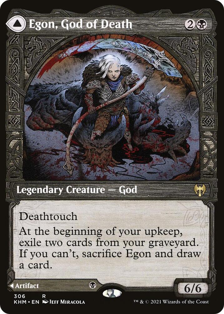 Egon, God of Death // Throne of Death 306/285 (Kaldheim)  - Showcase