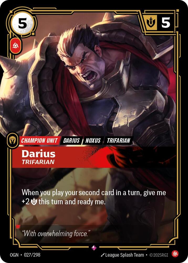 Darius - Trifarian 27/298 (Origins)  - Foil
