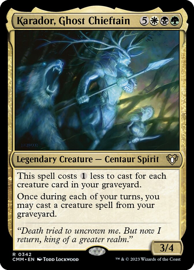 Karador, Ghost Chieftain 342/451 (Commander Masters) 