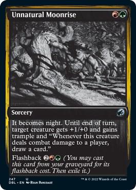 Unnatural Moonrise 247/534 (Innistrad: Double Feature) 