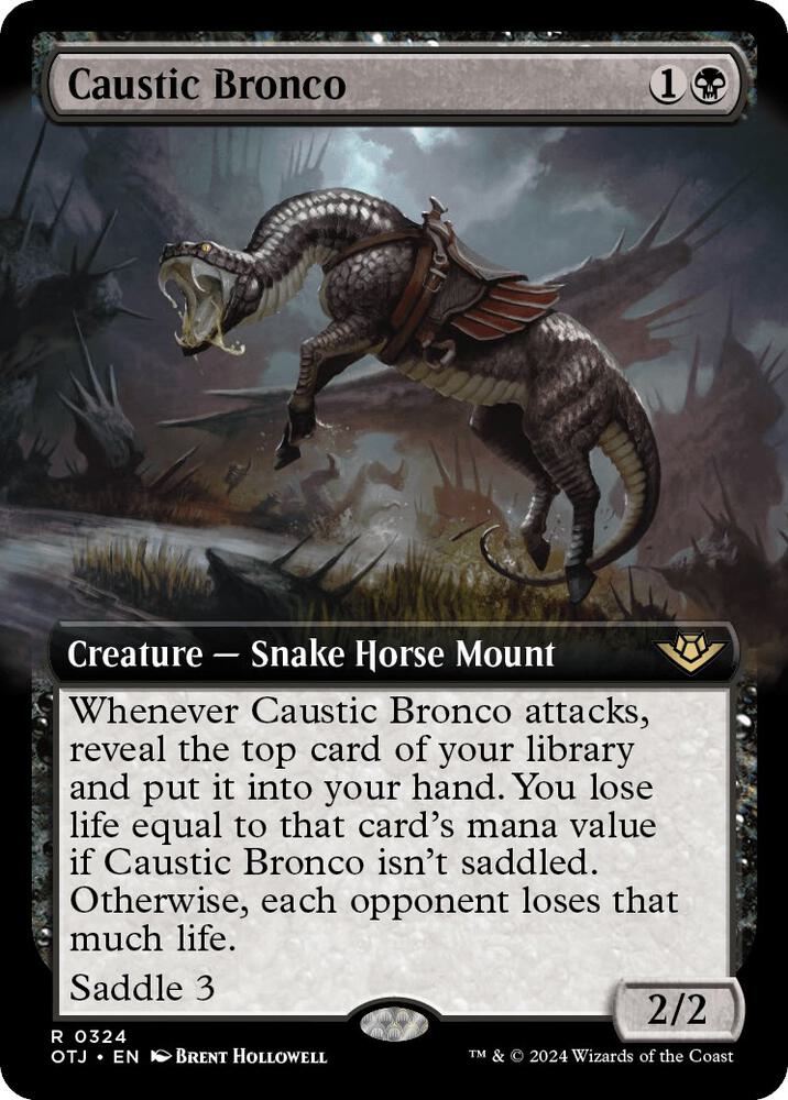 Caustic Bronco 324/286 (Outlaws of Thunder Junction)  - Extended Art