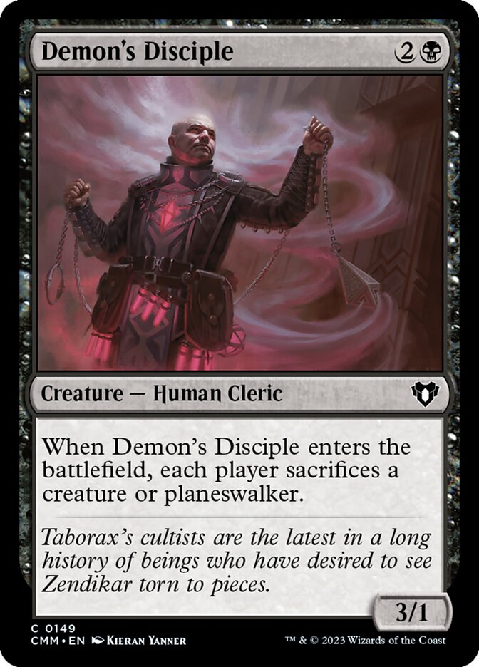 Demon's Disciple 149/451 (Commander Masters)  - Foil
