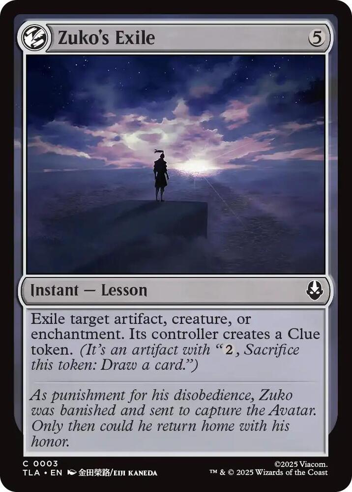 Zuko's Exile 3/286 (Avatar: The Last Airbender)  - Foil