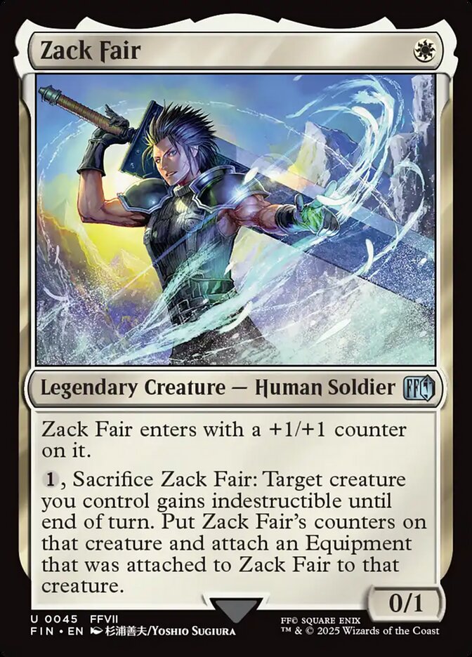 Zack Fair 45/309 (FINAL FANTASY)  - Foil