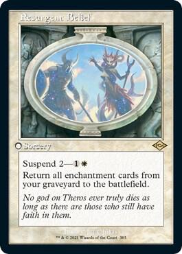 Resurgent Belief Retro Frame Foil Etched 385 (Modern Horizons 2)  - Foil