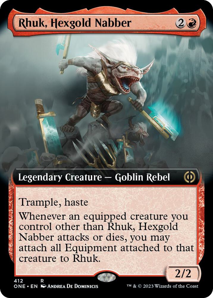 Rhuk, Hexgold Nabber 412/271 (Phyrexia: All Will Be One)  - Extended Art