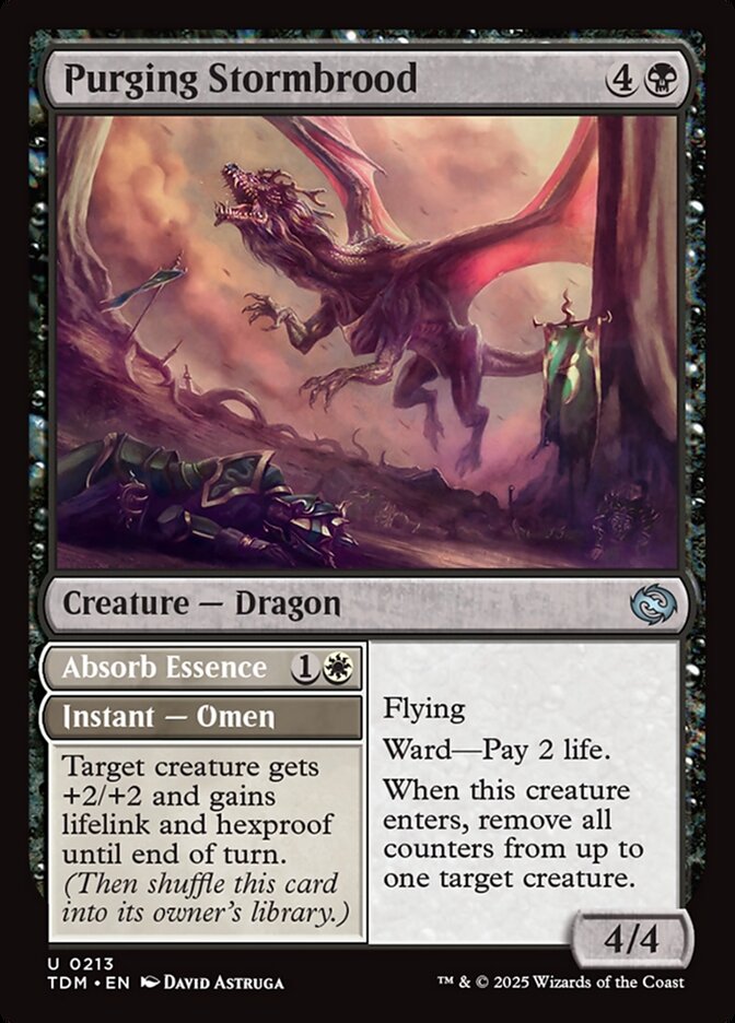 Purging Stormbrood // Absorb Essence 213/291 (Tarkir: Dragonstorm) 