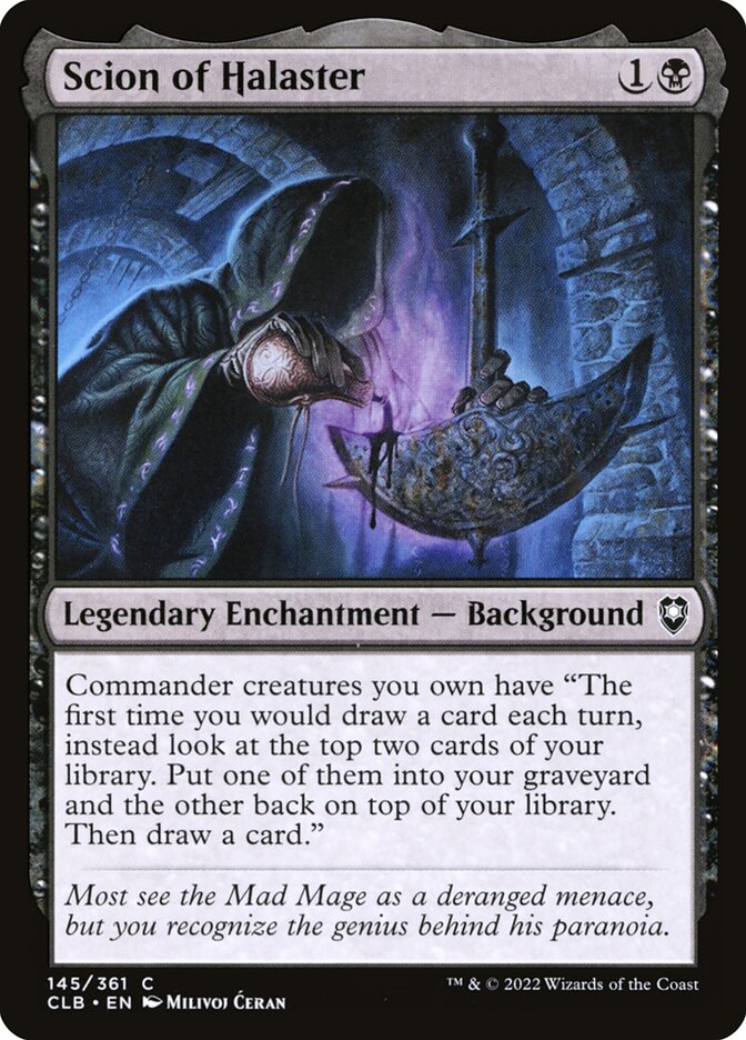 Scion of Halaster 145 (Commander Legends: Battle for Baldur's Gate)  - Foil