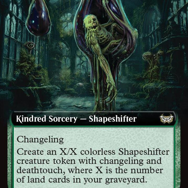 Formless Genesis Extended Art (Commander: Duskmourn: House of Horror) 