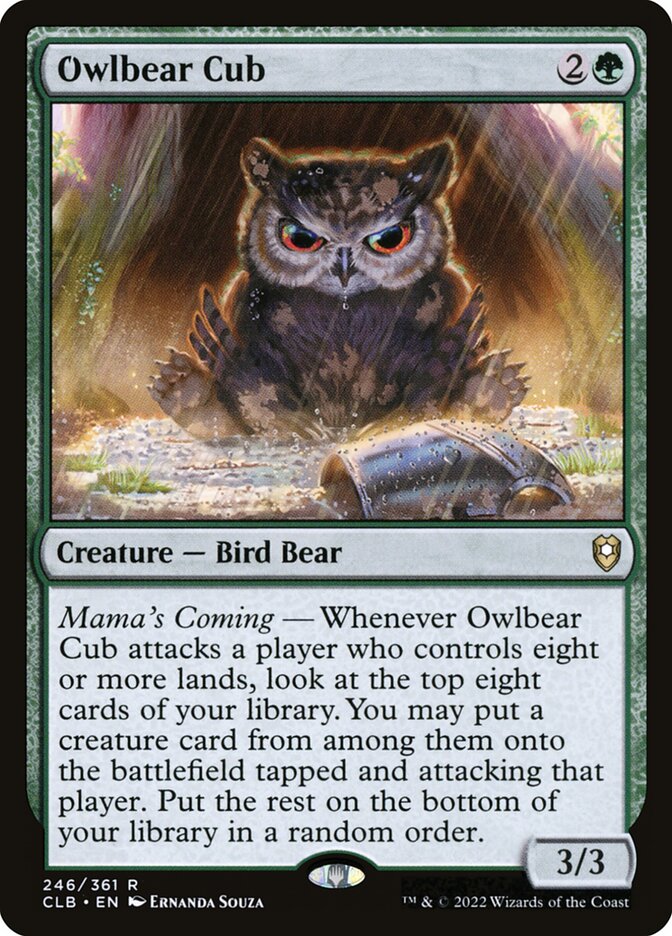Owlbear Cub 246 (Commander Legends: Battle for Baldur's Gate) 