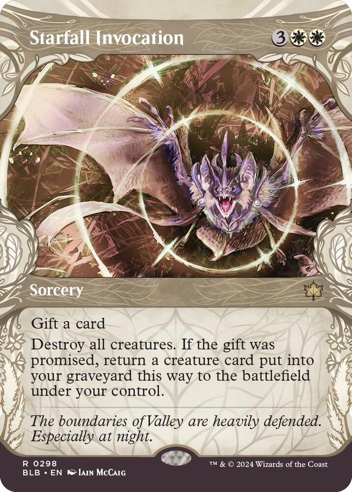 Starfall Invocation 298 (Bloomburrow)  - Showcase Foil