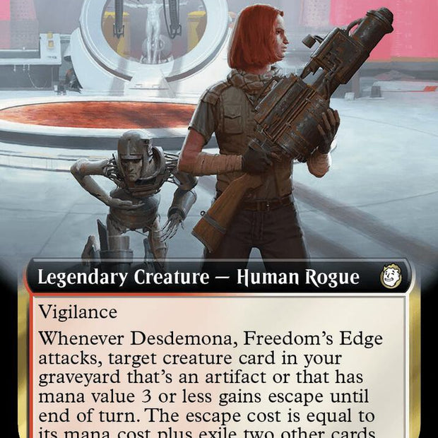 Desdemona, Freedom's Edge 412/326 (Universes Beyond: Fallout)  - Extended Art Foil