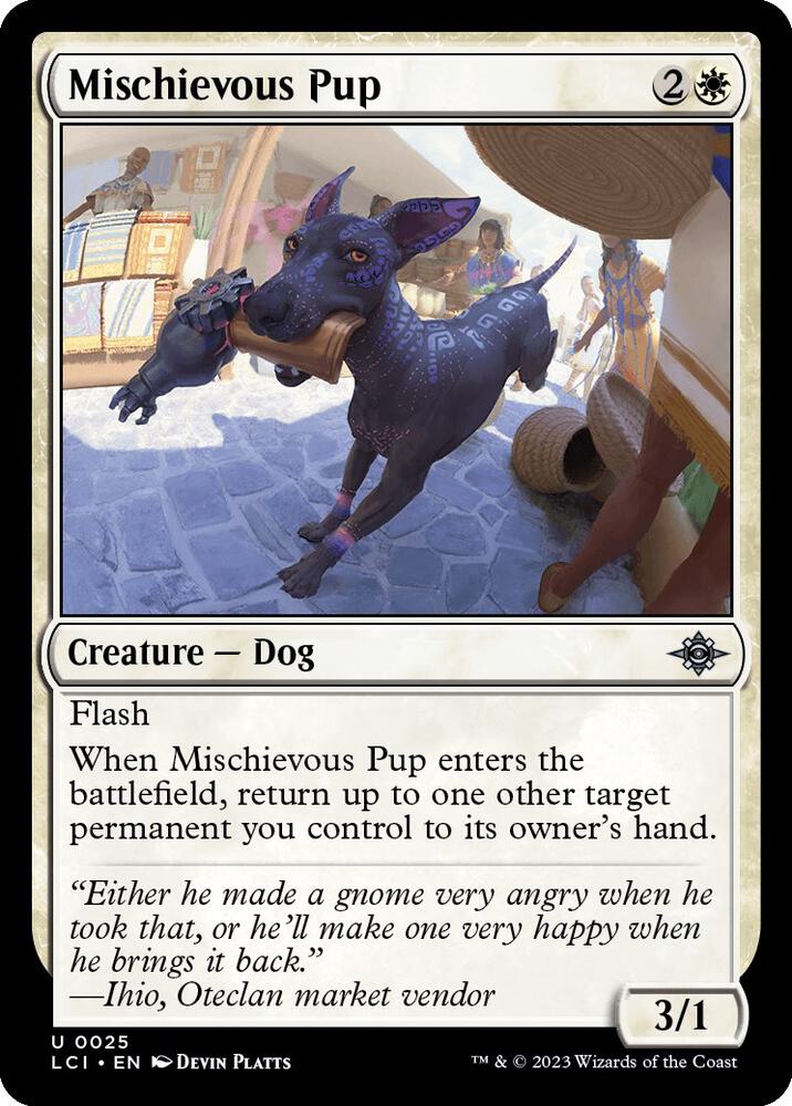 Mischievous Pup 25/291 (The Lost Caverns of Ixalan)  - Foil