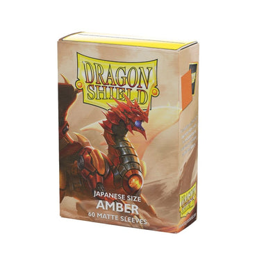 Dragon Shield: Japenese Size 60ct Sleeves - Amber (Matte)