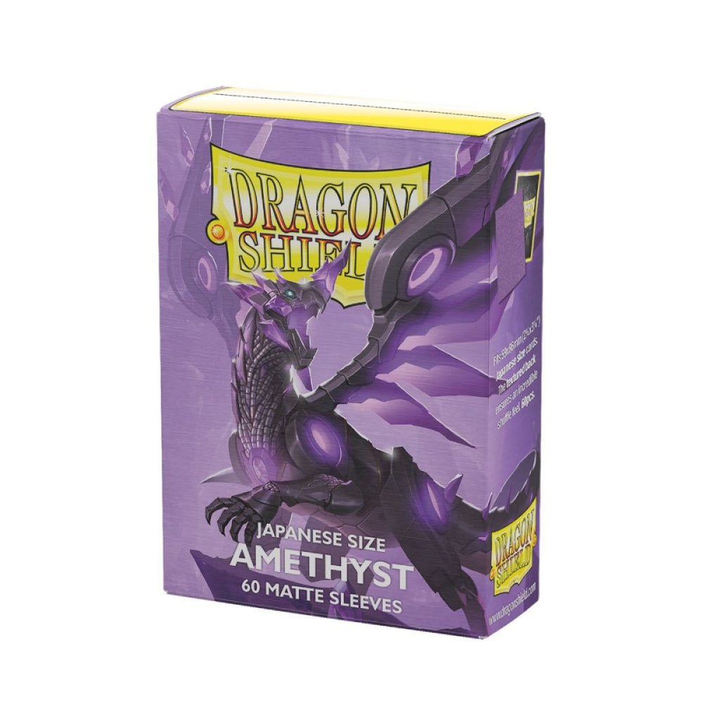 Dragon Shield: Japenese Size 60ct Sleeves - Amethyst (Matte)