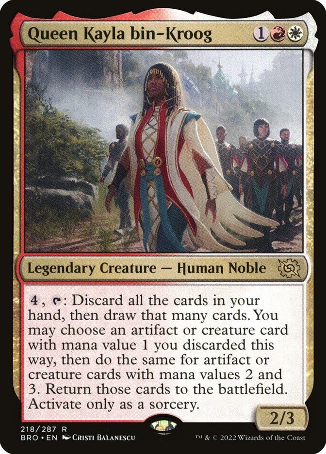 Queen Kayla bin-Kroog 218/287 (The Brothers' War) 