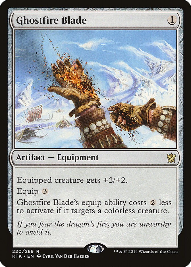 Ghostfire Blade 220/269 (Khans of Tarkir) 