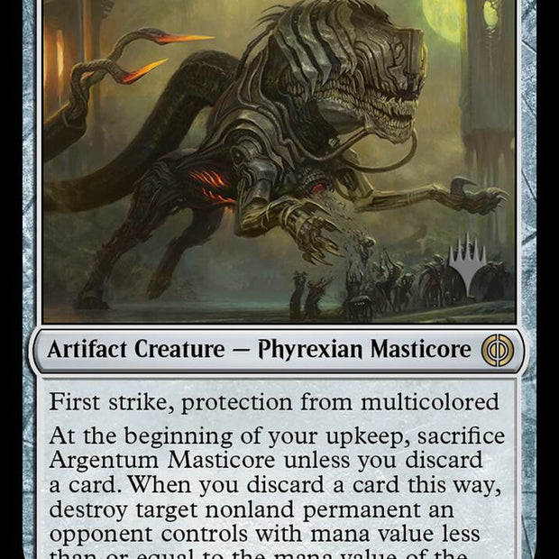 Argentum Masticore (Promo Pack: Phyrexia: All Will Be One) 
