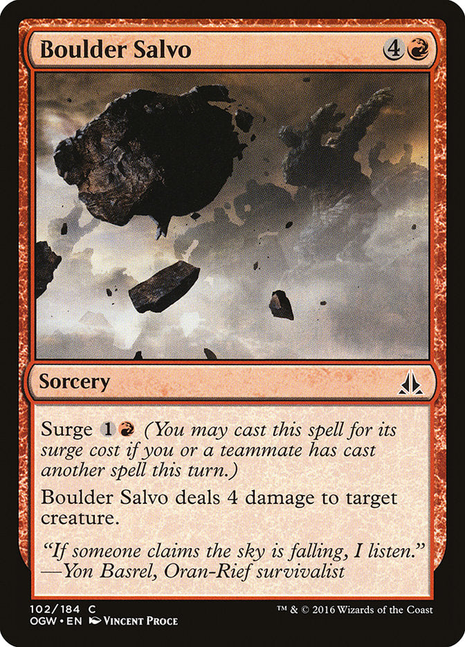 Boulder Salvo 102/184 (Oath of the Gatewatch) 