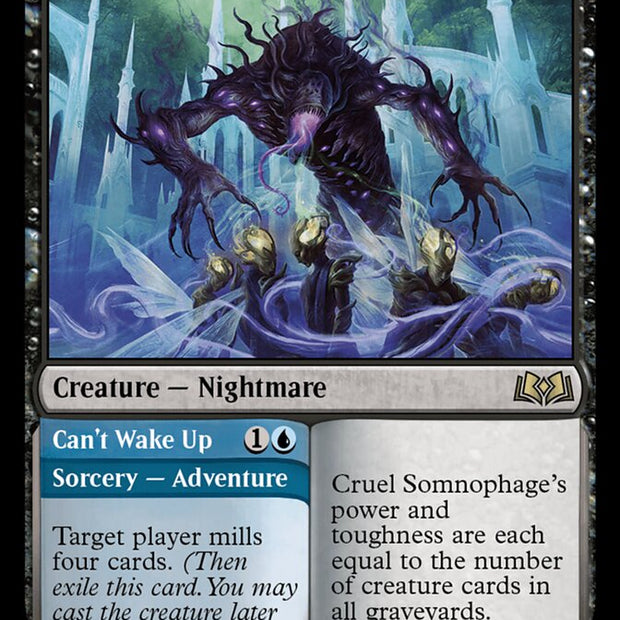 Cruel Somnophage // Can't Wake Up 222/276 (Wilds of Eldraine)  - Foil