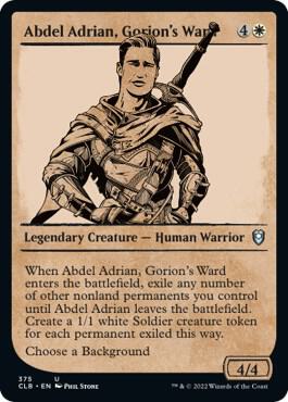 Abdel Adrian Gorions Ward Showcase 375 (Commander Legends: Battle for Baldur's Gate) 