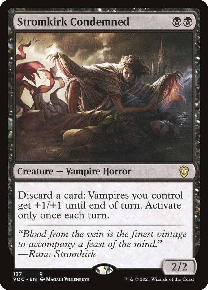 Stromkirk Condemned 137/38 (Commander: Innistrad: Crimson Vow) 