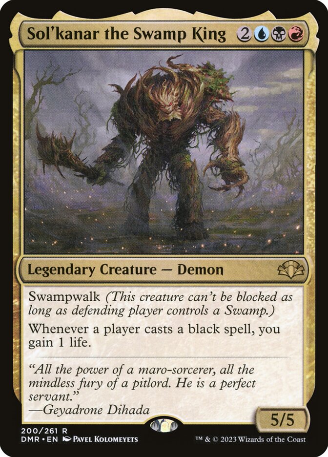 Solkanar the Swamp King 200 (Dominaria Remastered) 
