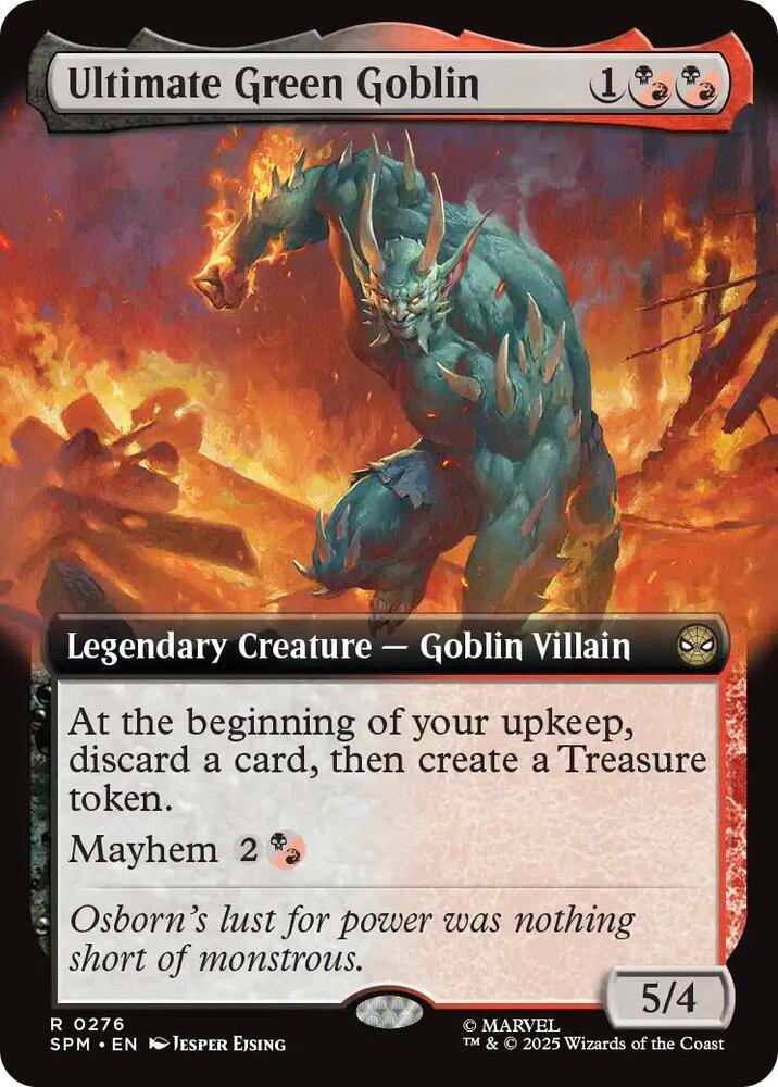 Ultimate Green Goblin  276/198 (Marvel's Spider-Man)  - Extended Art Foil